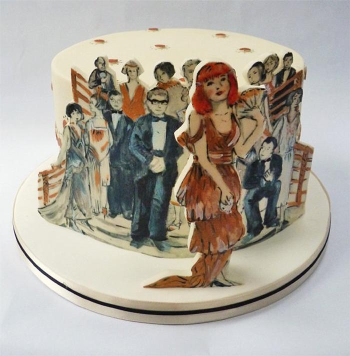1920's birthday cake