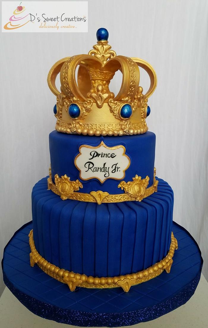 Royal themed birthday cake
