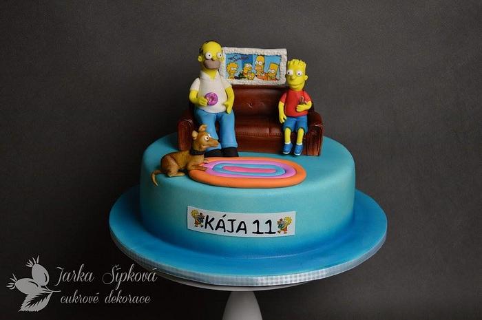 The Simpsons Cake