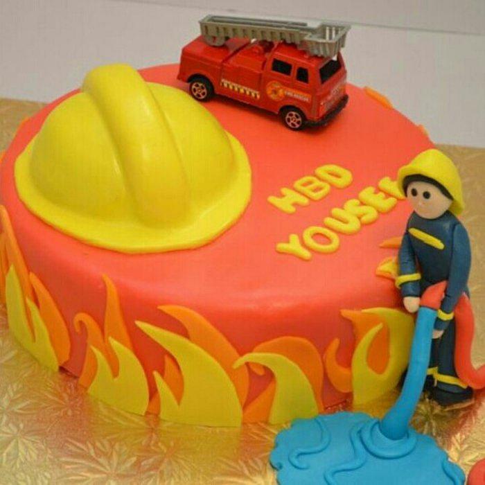 fireman cake