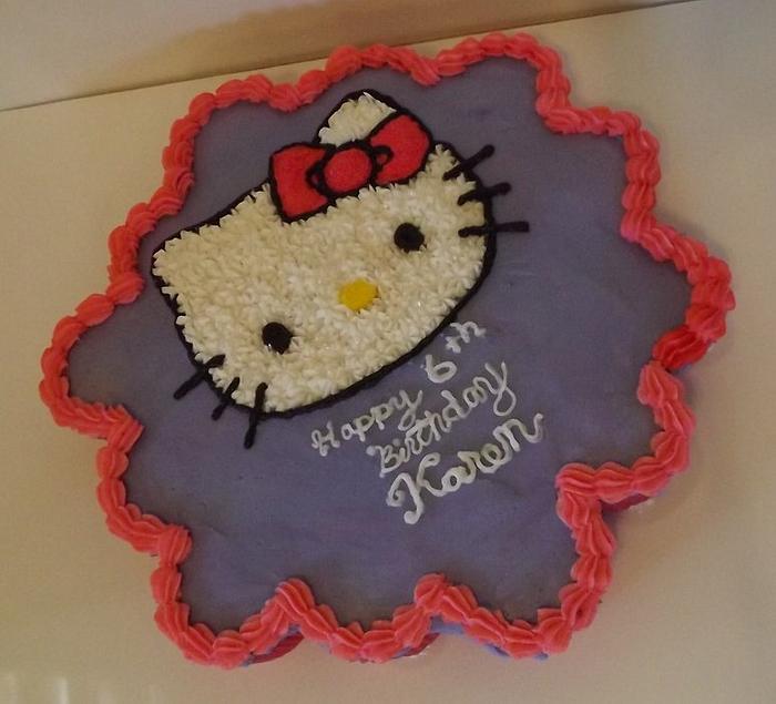 Hello Kitty pull apart cake