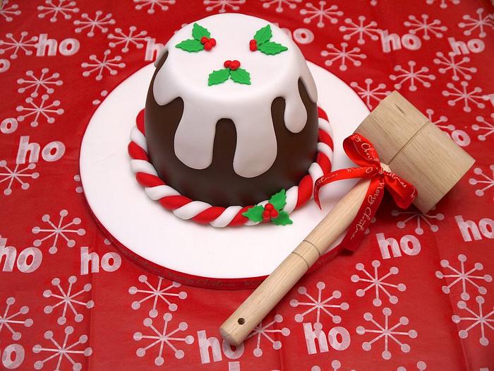 Christmas Pudding Smash Cake