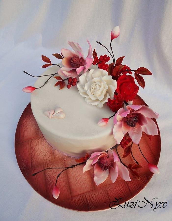 ..flower cake..