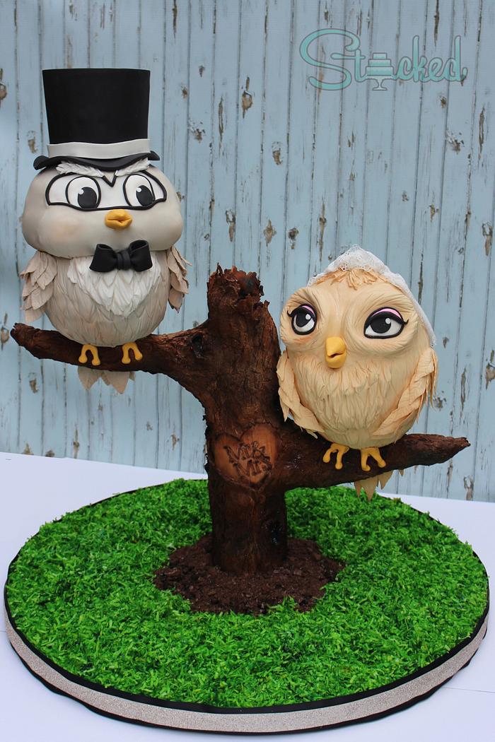 This Wedding Cake Is A Hoot!!! 