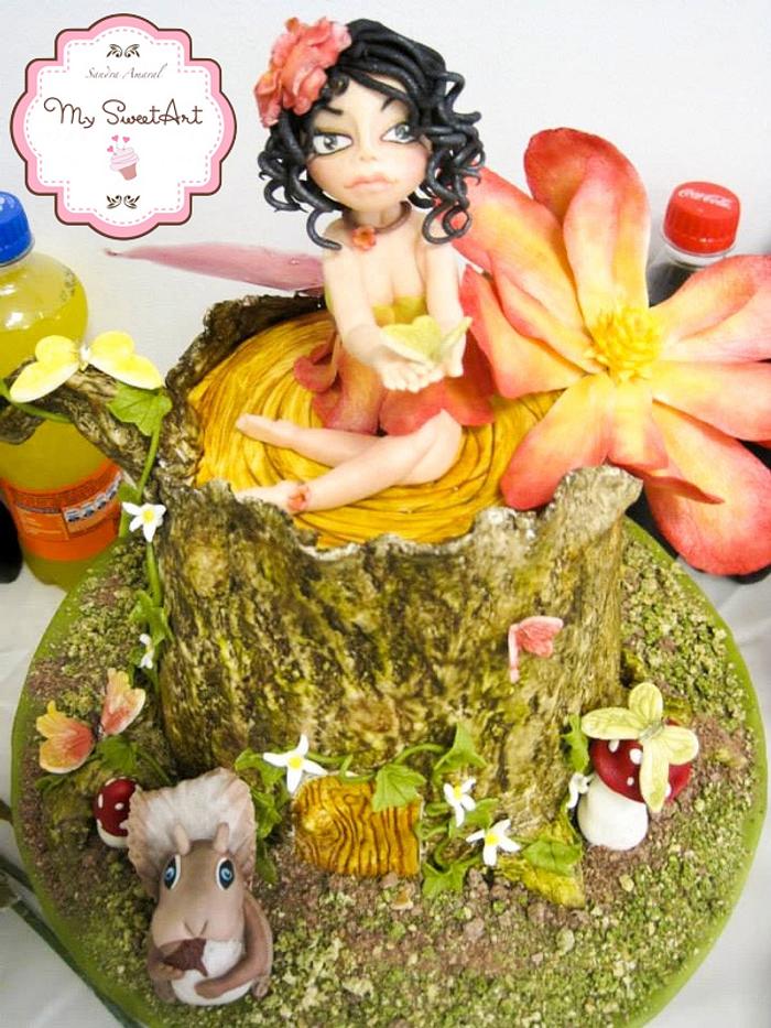 Fairy and Forest Cake