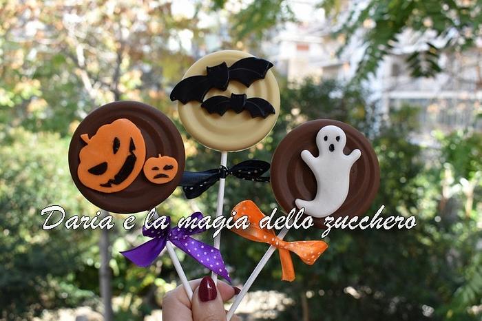 Halloween chocolollipops