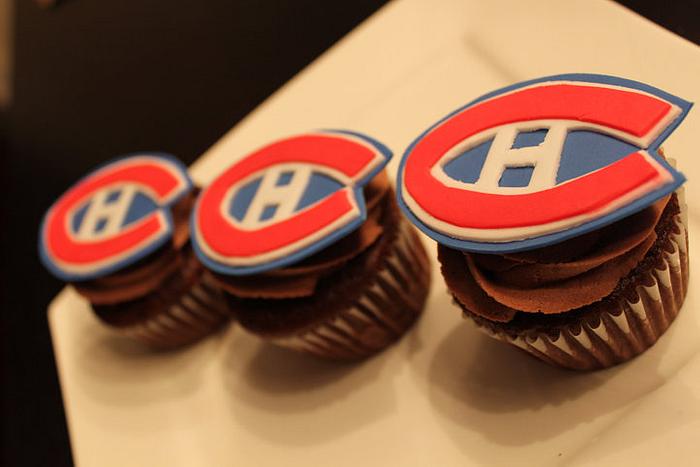 Montreal Canadiens Cupcakes