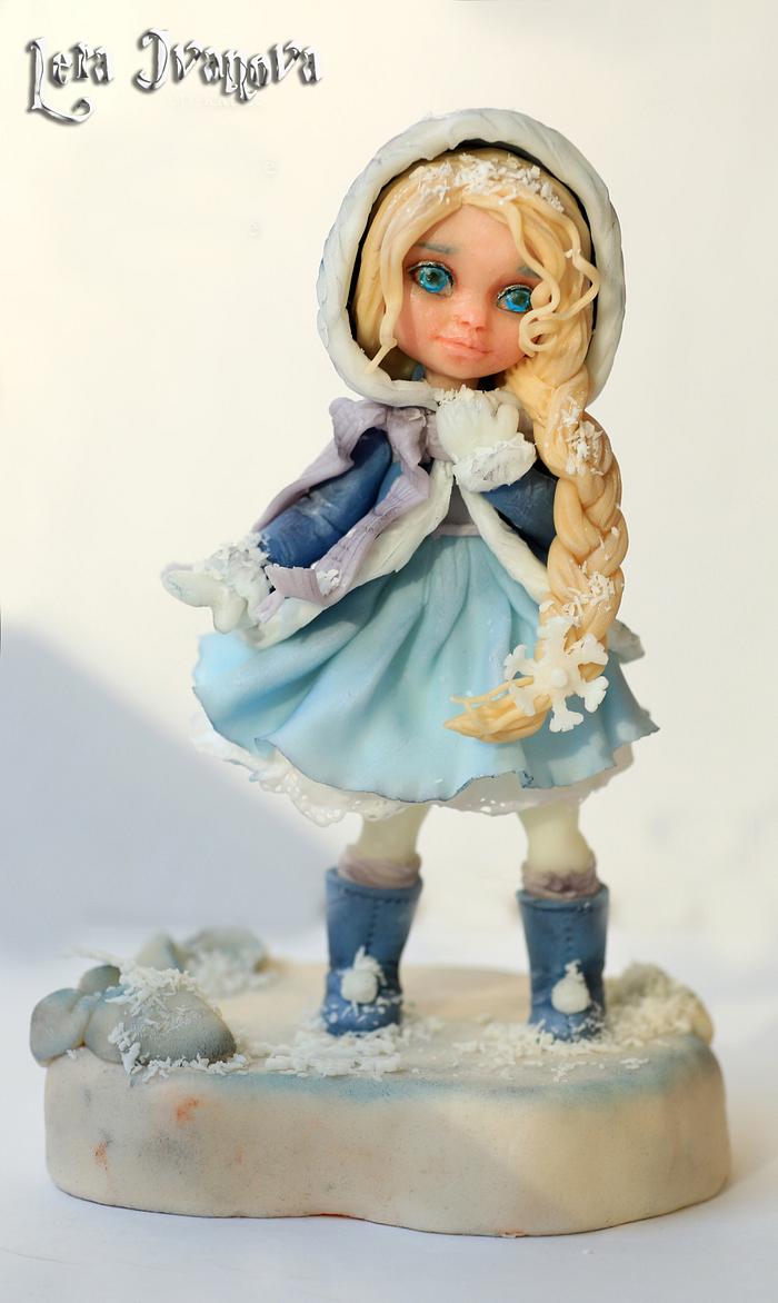  Sugar sculpture "Snow Maiden"