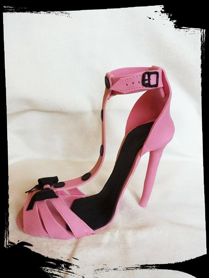 My pink shoe....