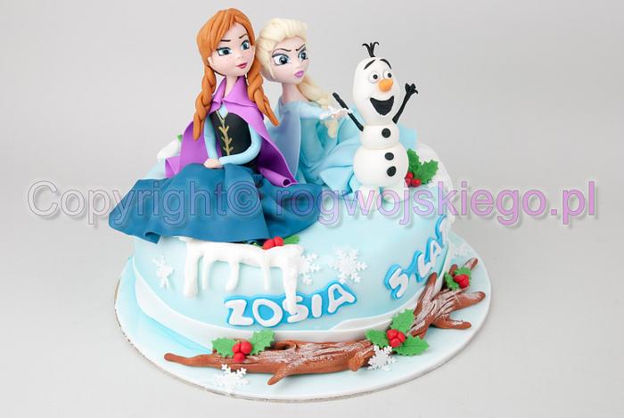 Anna Elza Olaf Frozen Cake / Tort Kraina Lodu
