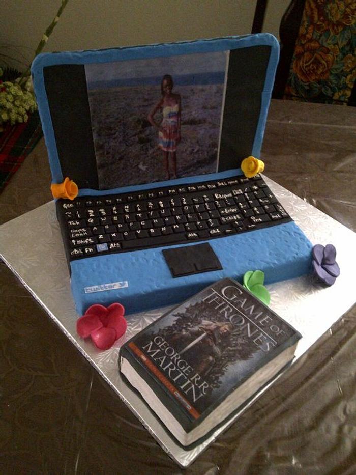 laptop cake
