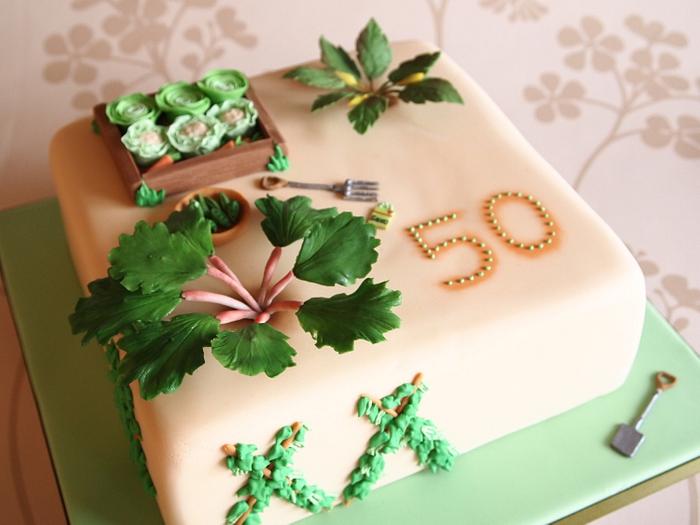 Veg Patch Cake for 50th Birthday