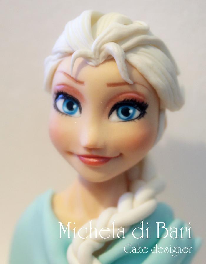 Elsa's Frozen face and link for tutorial ♥