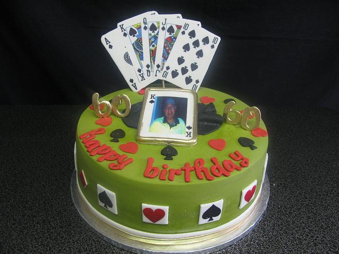Playing cards inspired cake