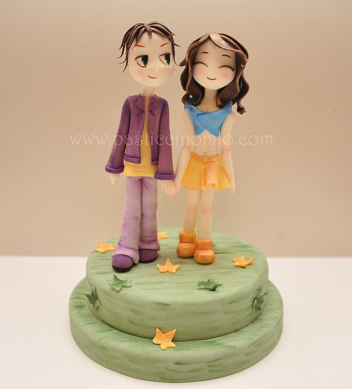 Tree Designer Couple Cake | Wishours