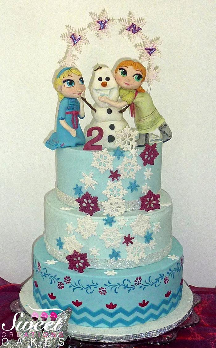 Frozen : little Anna and Elsa