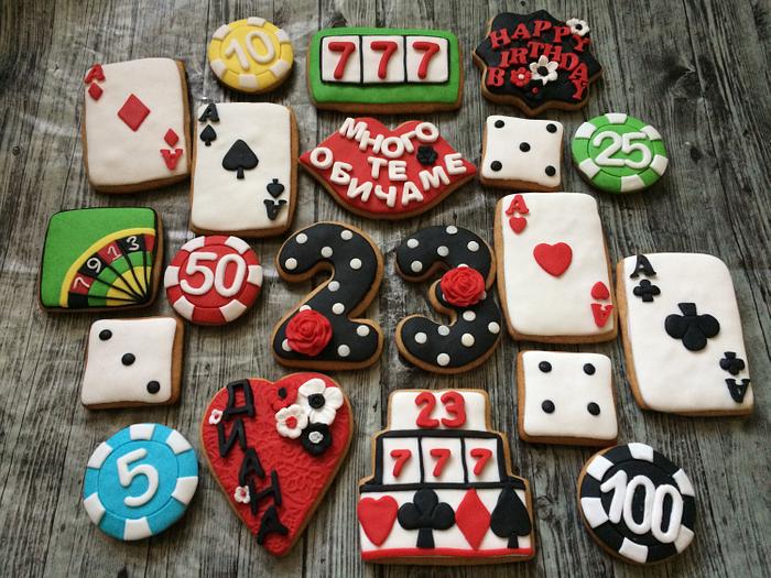 Casino cookies set