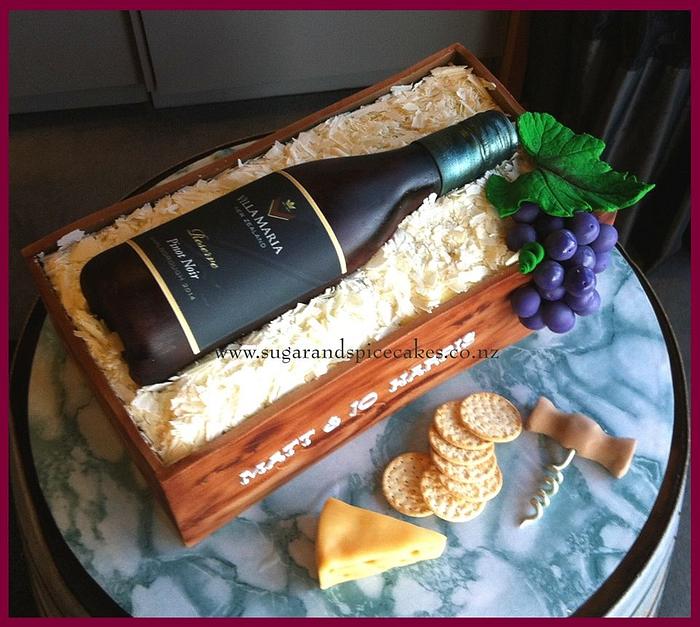 Villa Maria Pinot Noir Wine Box Cake 