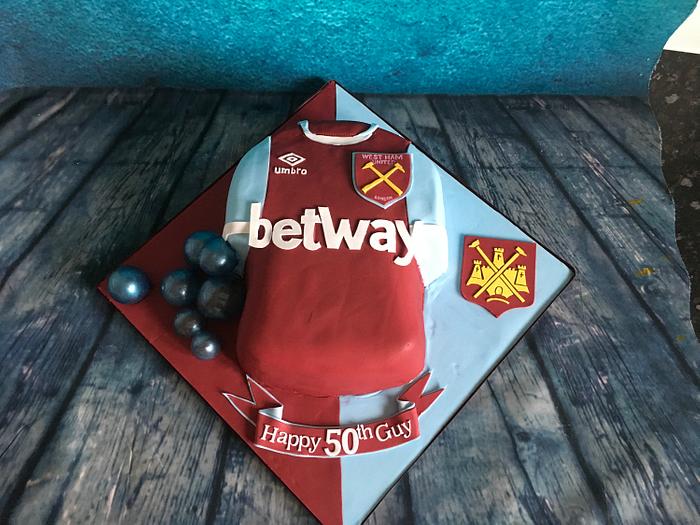 I'm forever blowing bubbles west ham cake 