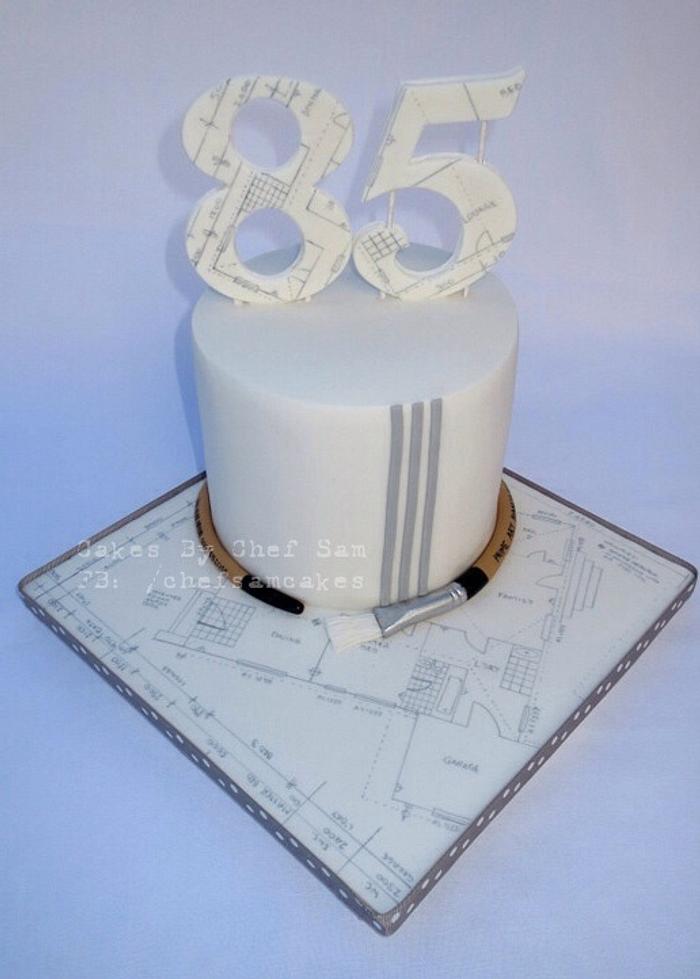 Cake for a retired architect