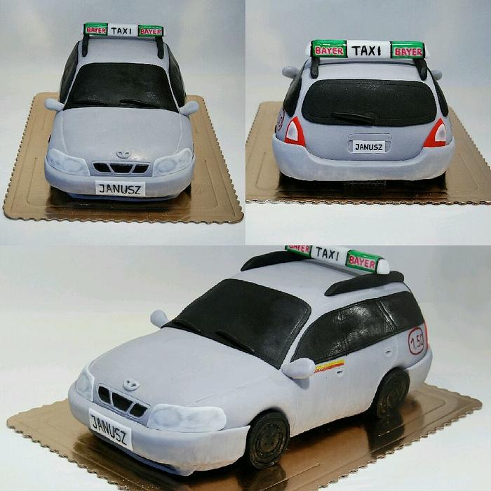 Daewoo Nubira taxi cake :)