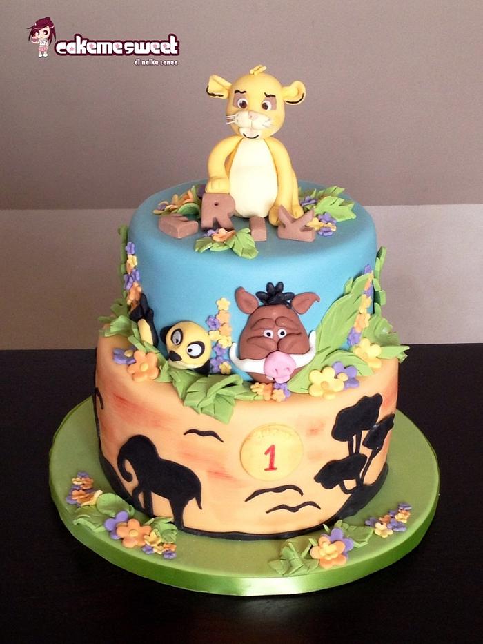 King lion Birthday cake