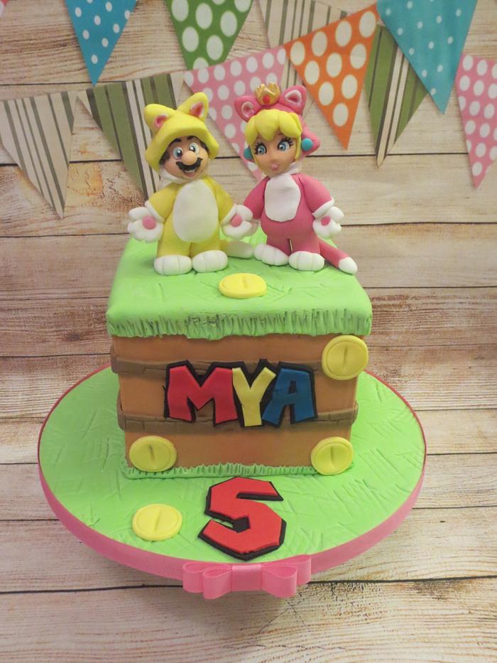Super Mario 3D World cake