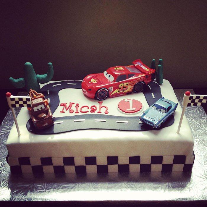 Cars Themed Birthday Cake