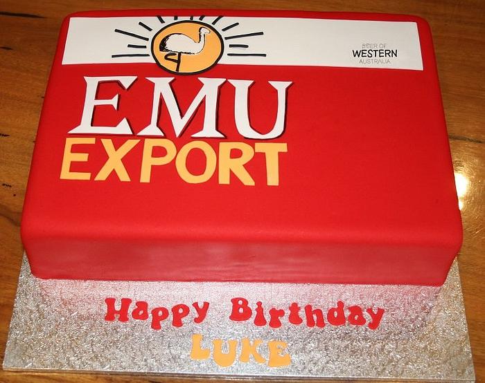 Emu Export Beer carton Cake