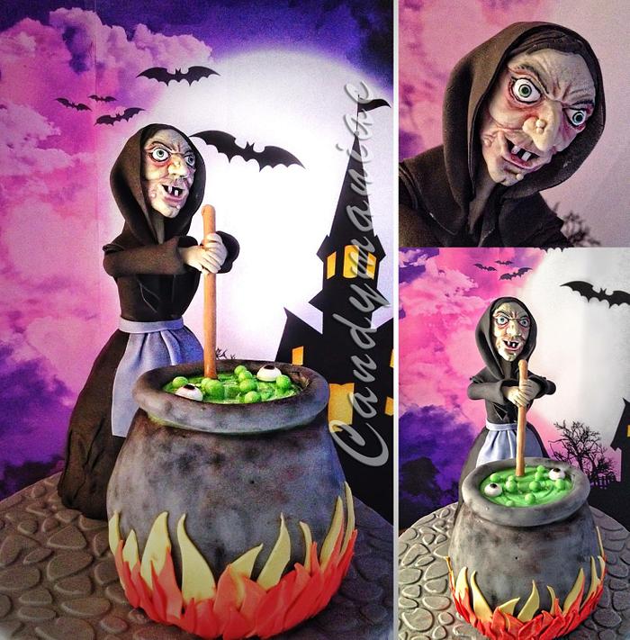 Witch cake topper