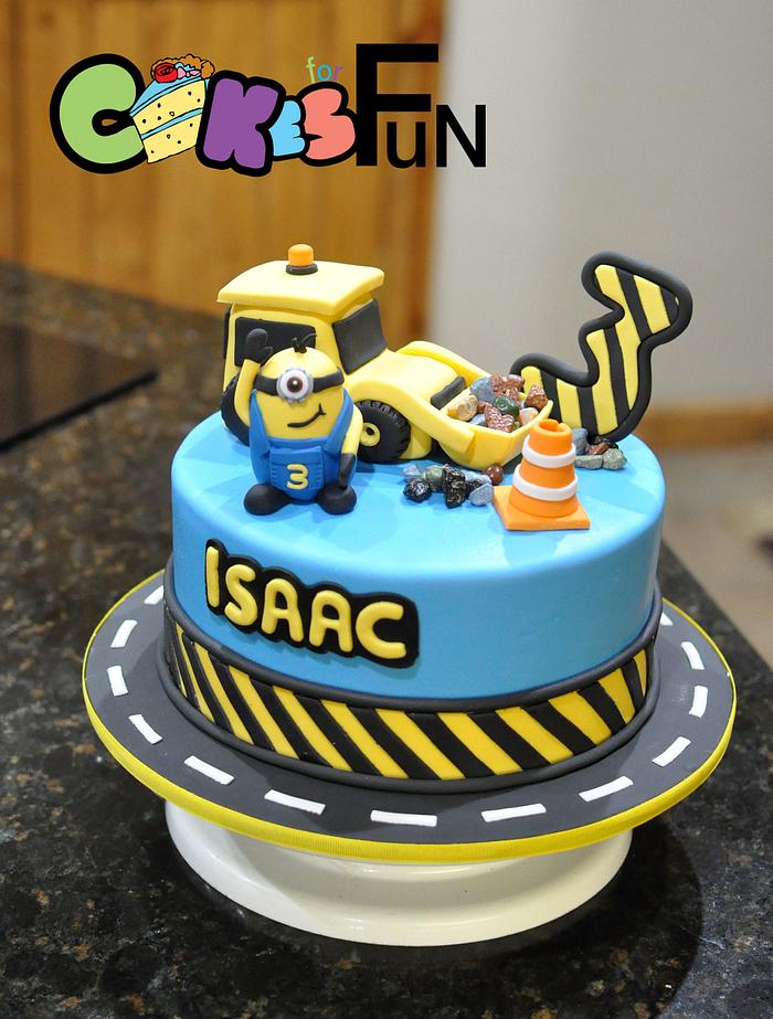 Minion Construction cake