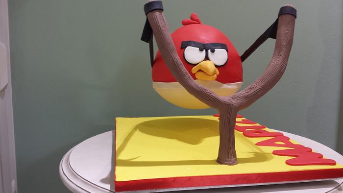 Angry bird gravity cake