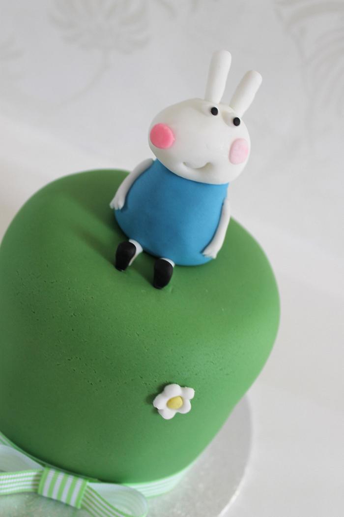 Easter Peppa pig cake