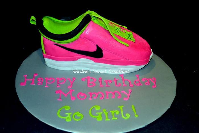 Neon Pink Running Shoe!