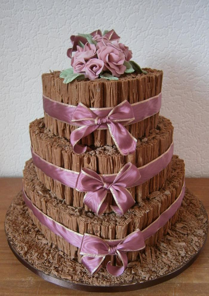 Chocolate Flake wedding cake