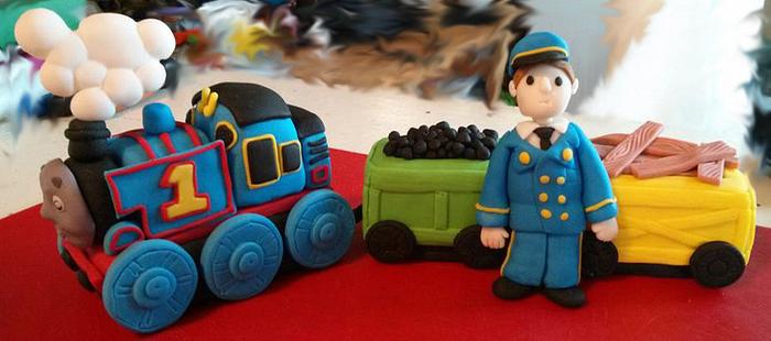 Thomas the Train Cake Toppers