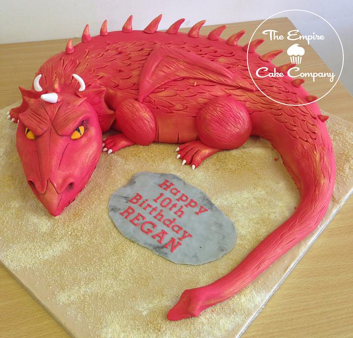 3-D Dragon Cake