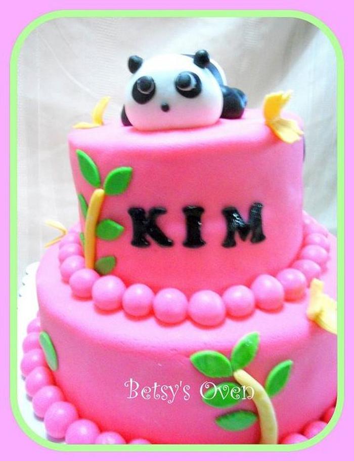 Pink Panda Cake