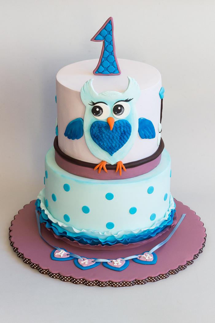 Owl boy cake