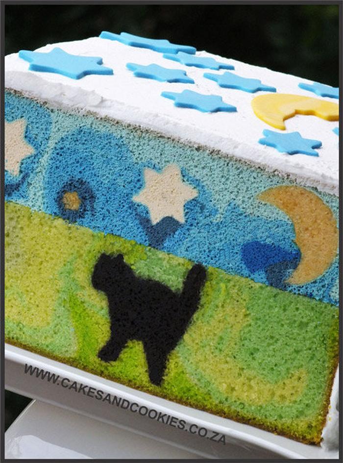 Cats, Moons and Stars Inside My Cakes