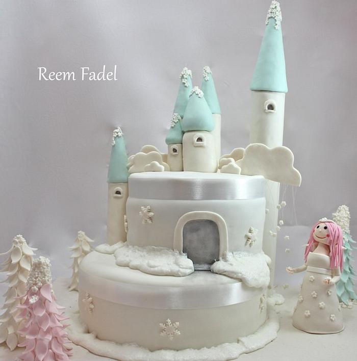 Snow Castle and Princess Cake