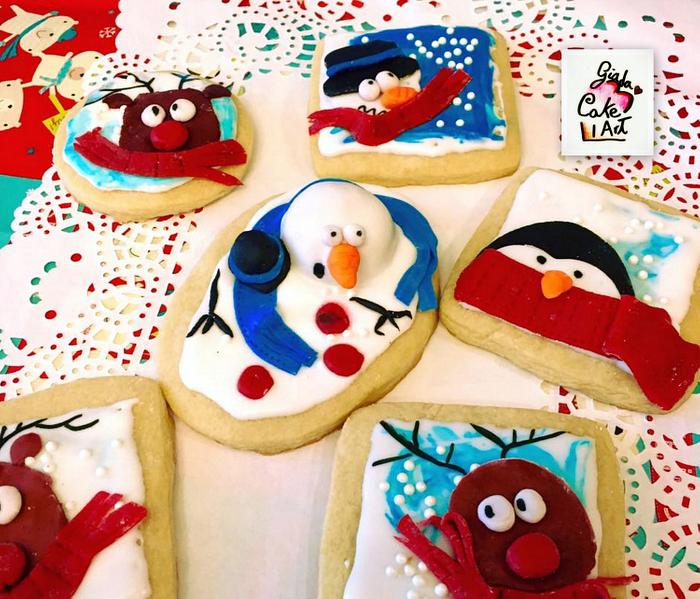 Winter wondeland cookies friends