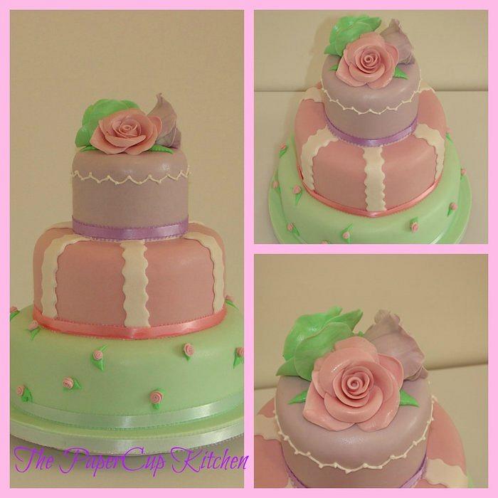 Pretty Pastel Wedding Cake