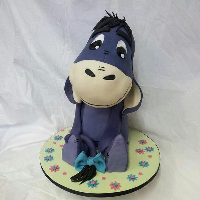 3-D Eeyore. Carved cake over 1.5 foot tall!!