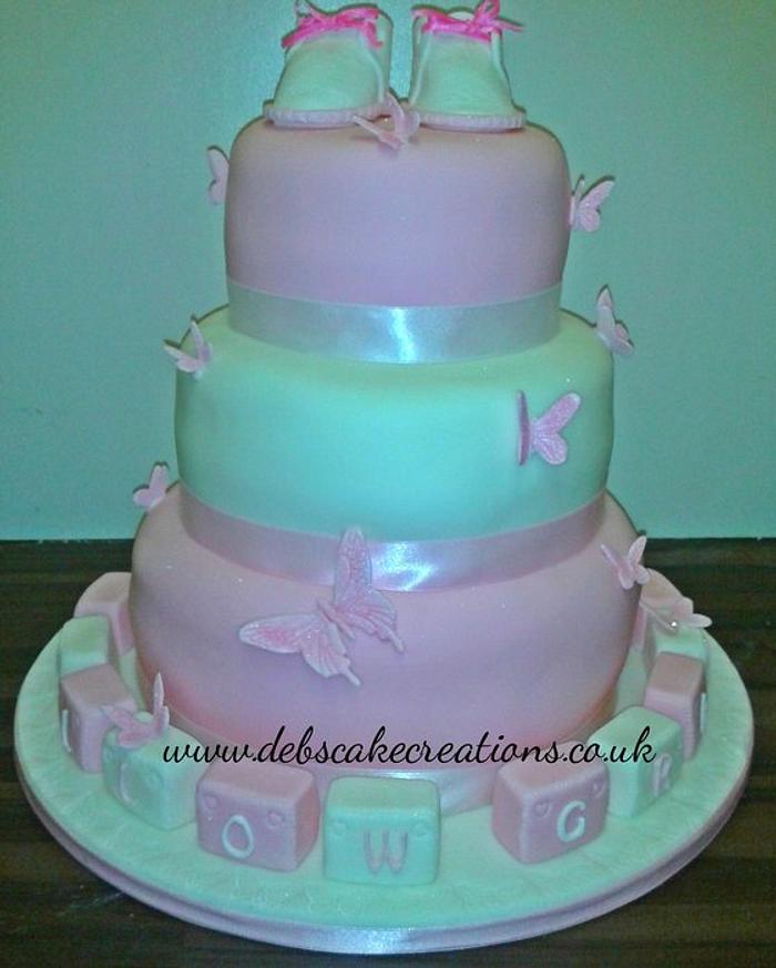 First Steps Tiered Cake
