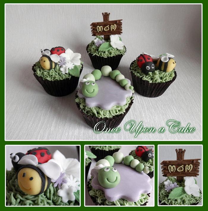 Bees and bugs cupcakes