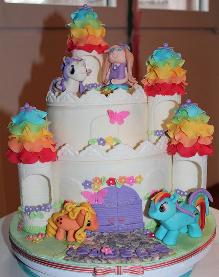 My Little Pony Castle cake