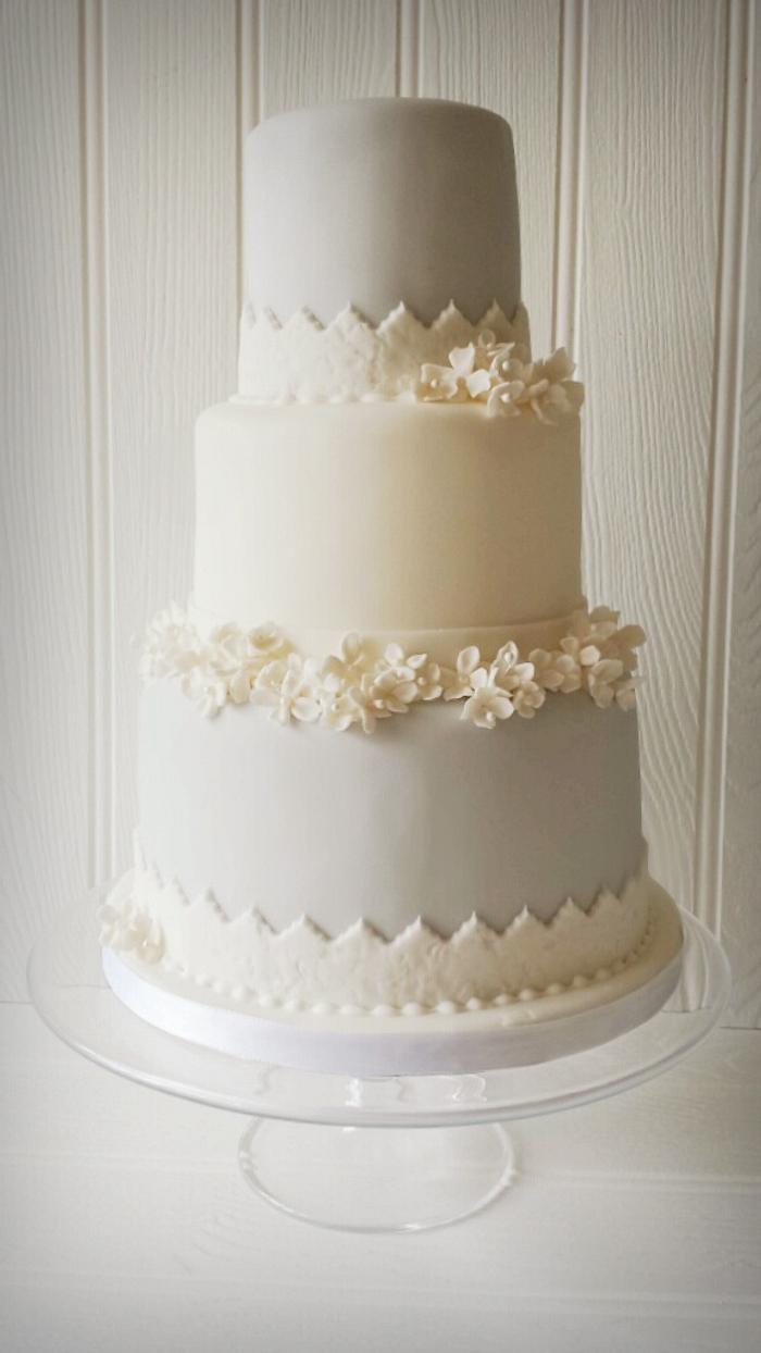 Three tier Wedding cake 
