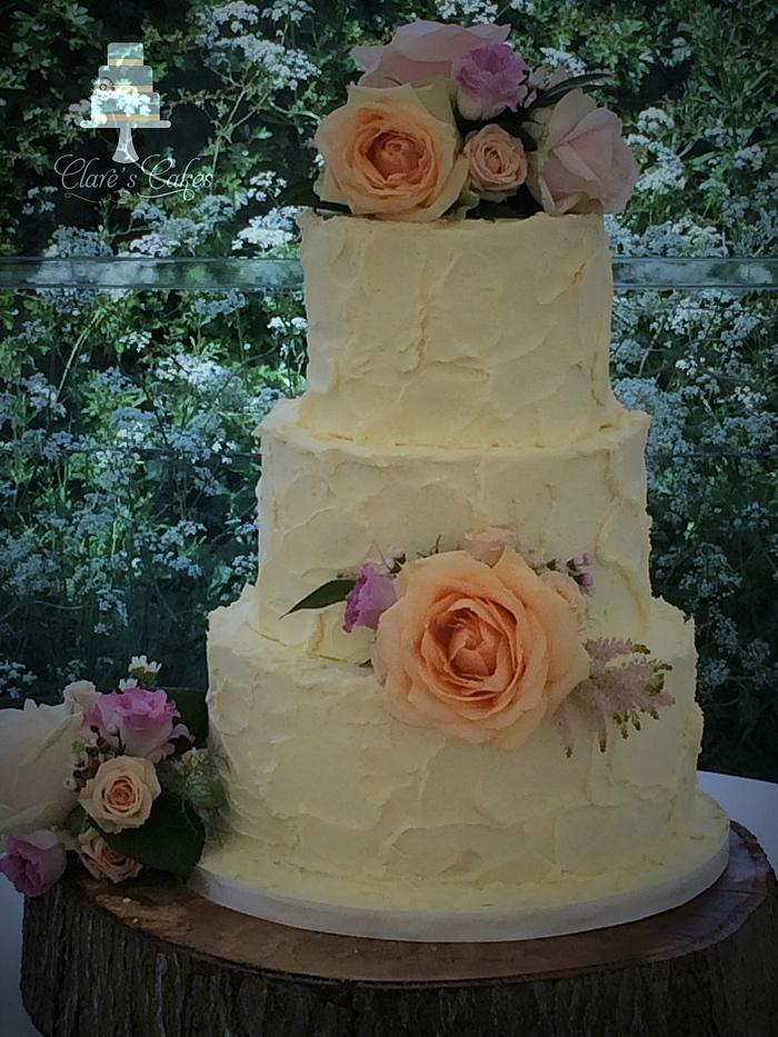 Buttercream wedding cake...