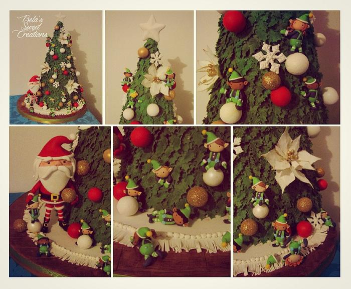 Christmas Tree Cake!